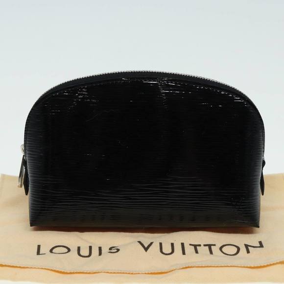 LOUIS VUITTON Epi Pochette Cosmetic PM Cosmetic Pouch Black M41348 LV Auth 84088 - Picture 12 of 16